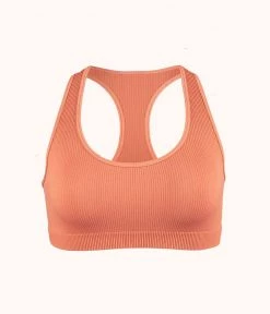 Wearlively The Seamless Racerback Bralette: Terracotta Bras