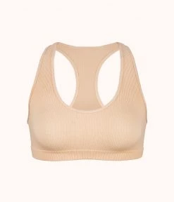 Wearlively Bras The Seamless Racerback Bralette: Toasted Almond