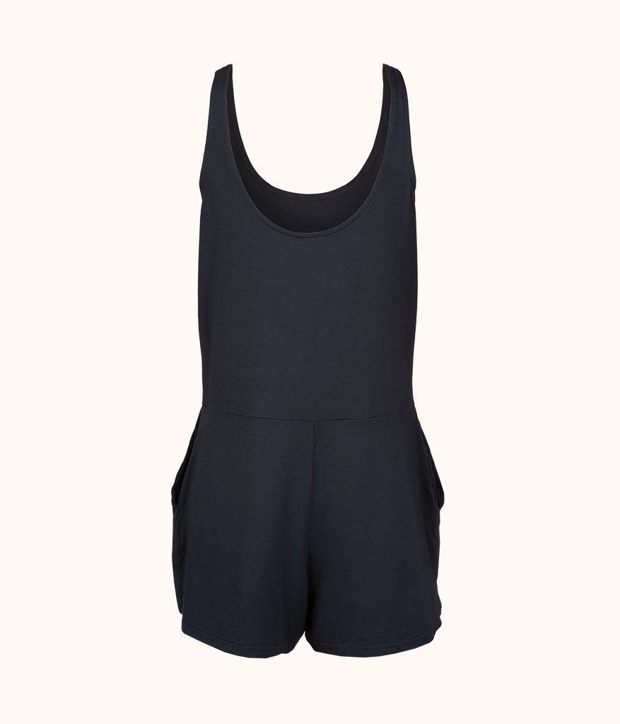Wearlively The All-Day Lounge Romper: Jet Black