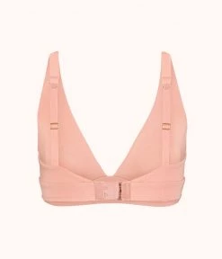 Wearlively Bras The All-Day Plunge Bralette: Shell Pink
