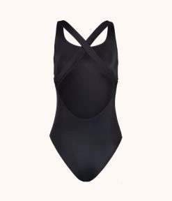 Wearlively The Crossback One Piece: Jet Black