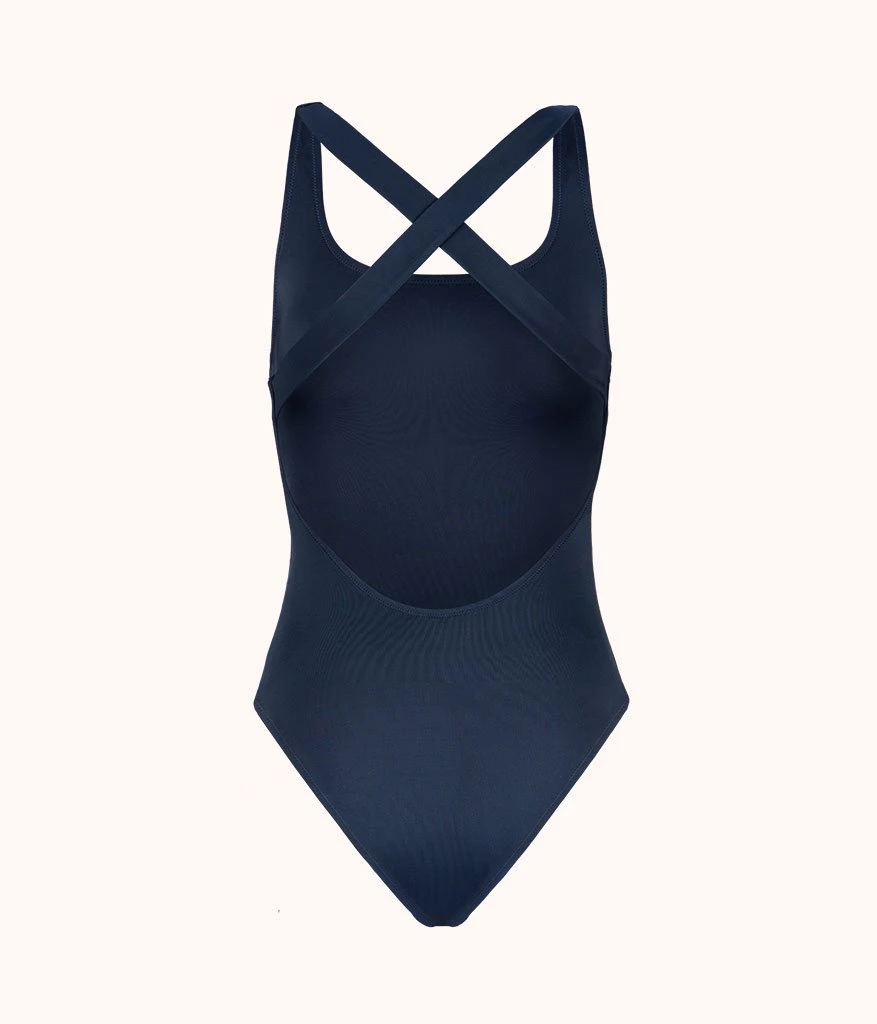 Wearlively Categories The Crossback One Piece: Navy 6 Wearlively Categories The Crossback One Piece: Navy