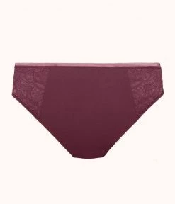 Wearlively The Lace High Waist Bikini: Plum Categories
