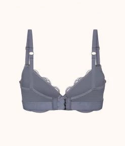 Wearlively The Lace T-Shirt Bra: Smoke