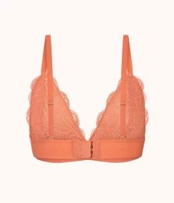 Wearlively The Long-Lined Lace Bralette: Terracotta Bras 11 Wearlively The Long-Lined Lace Bralette: Terracotta Bras