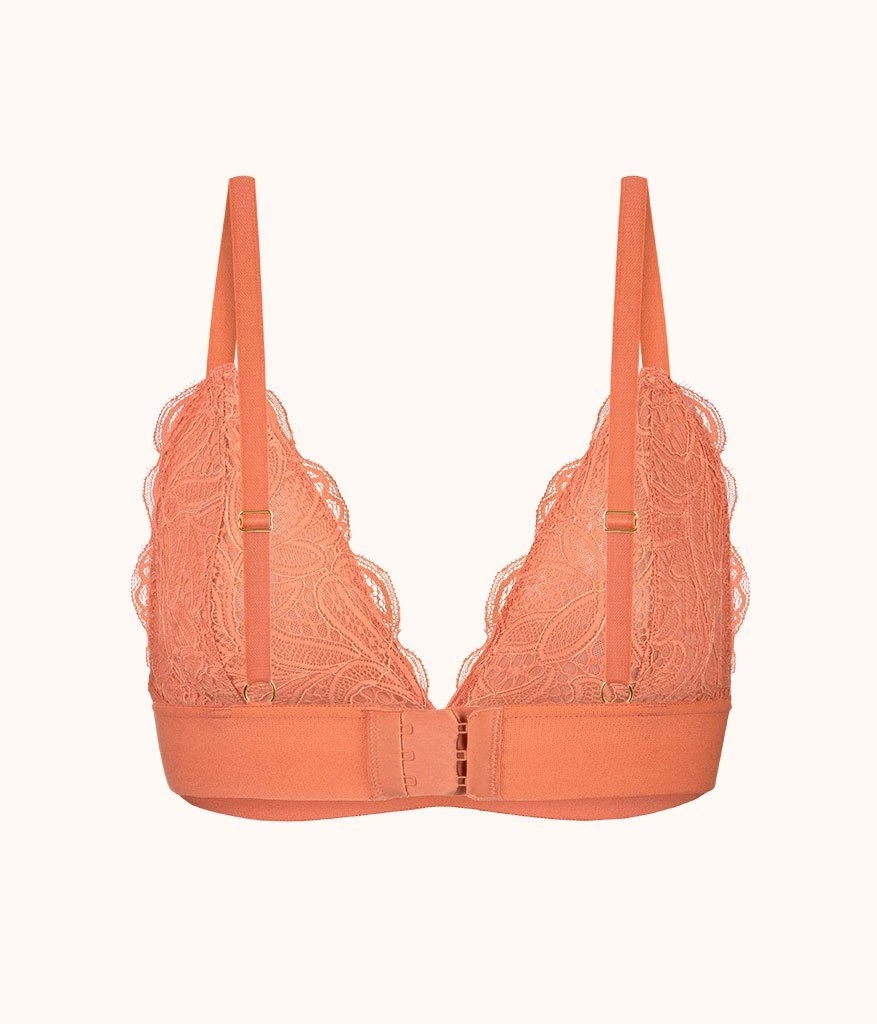 Wearlively The Long-Lined Lace Bralette: Terracotta Bras 7 Wearlively The Long-Lined Lace Bralette: Terracotta Bras