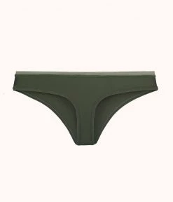 Wearlively Categories The No Show Thong: Rich Olive