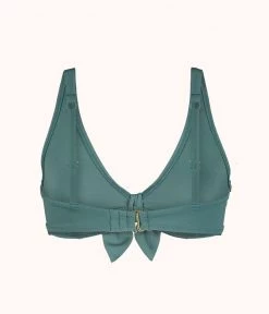Wearlively The Plunge Bralette: Harbor Green Categories