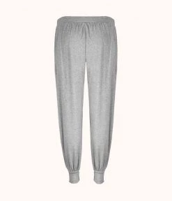 Wearlively The Ribbed Jogger: Heather Gray