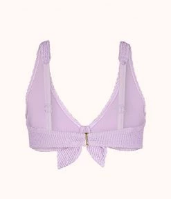 Wearlively The Ruched Plunge Bralette: Lilac Categories