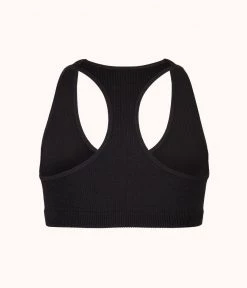 Wearlively Bras The Seamless Racerback Bralette: Jet Black