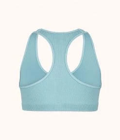 Wearlively The Seamless Racerback Bralette: Sky Blue