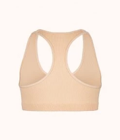 Wearlively Bras The Seamless Racerback Bralette: Toasted Almond