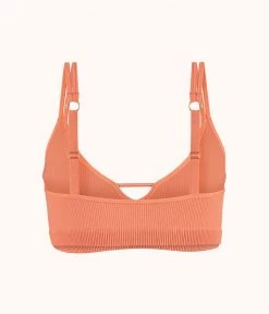 Wearlively The Skinny-Strap Seamless Bralette: Terracotta Bras 11 Wearlively The Skinny-Strap Seamless Bralette: Terracotta Bras