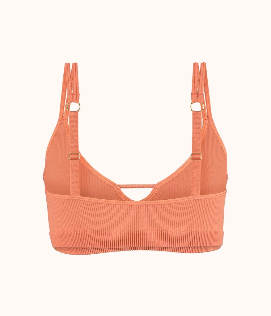 Wearlively The Skinny-Strap Seamless Bralette: Terracotta Bras 7 Wearlively The Skinny-Strap Seamless Bralette: Terracotta Bras