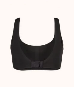 Wearlively The Sleek Scoop Bralette: Jet Black Bras