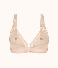 Wearlively The Smooth Lace Bralette: Toasted Almond Bras