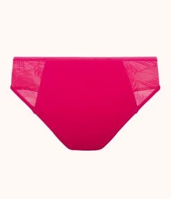Wearlively The Smooth Lace High Waist Bikini: Magenta Categories