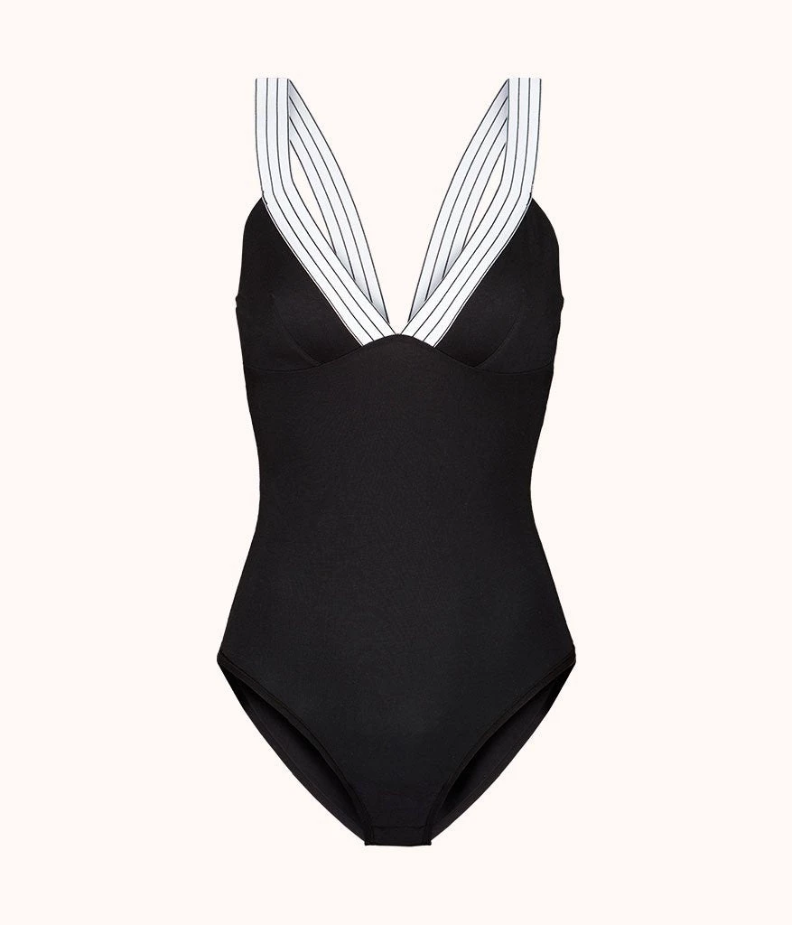 Wearlively Categories The All-Day Plunge Bodysuit: Jet Black