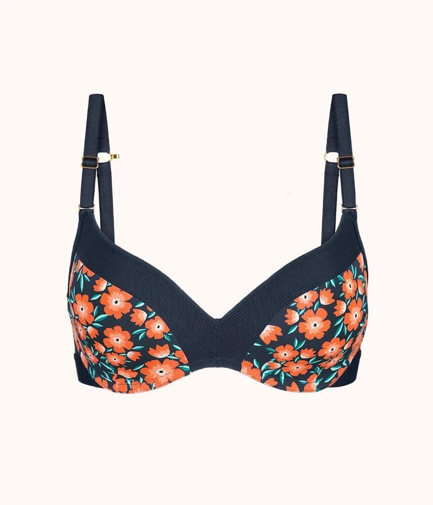 Wearlively Bras The No-Wire Push-Up - Print: Poppy Floral