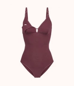 Wearlively The All-Day Maternity Bodysuit: Plum