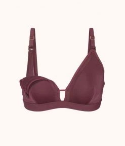 Wearlively The Busty Maternity Bralette: Plum