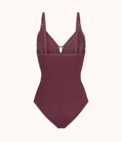 Wearlively The All-Day Maternity Bodysuit: Plum
