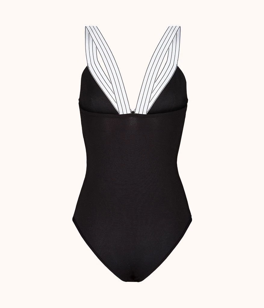 Wearlively Categories The All-Day Plunge Bodysuit: Jet Black