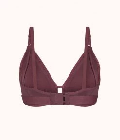 Wearlively The Busty Maternity Bralette: Plum