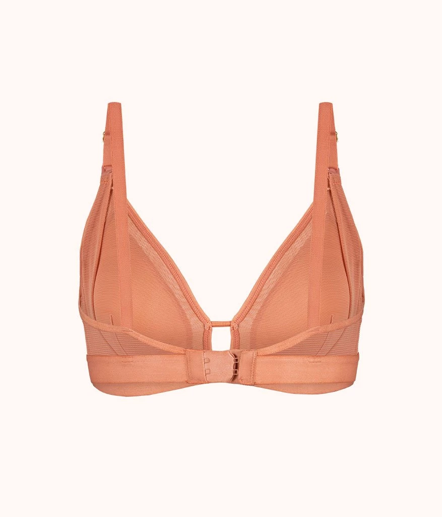 Wearlively The Mesh Trim Maternity Bralette: Terracotta 8 Wearlively The Mesh Trim Maternity Bralette: Terracotta