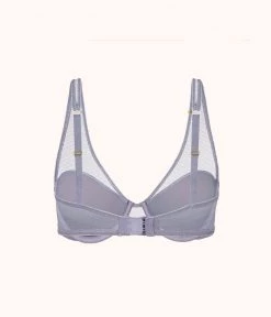 Wearlively The Plunge Mesh Bra: Smoke 13 Wearlively The Plunge Mesh Bra: Smoke
