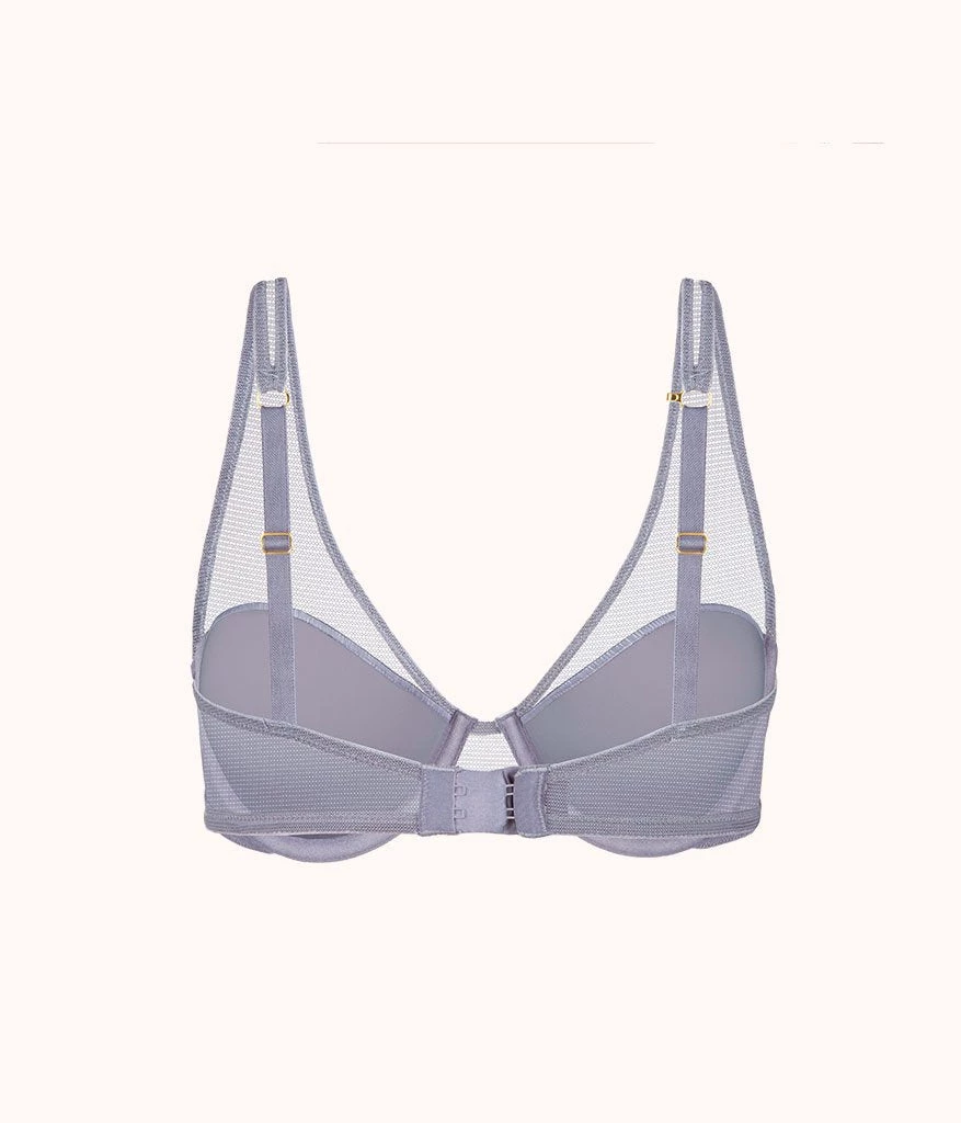 Wearlively The Plunge Mesh Bra: Smoke 8 Wearlively The Plunge Mesh Bra: Smoke