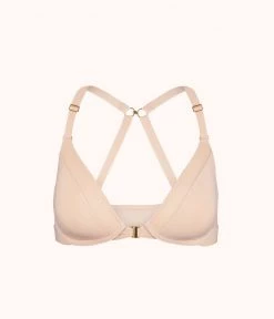 Wearlively Bras The Front Close No-Wire Bra: Toasted Almond
