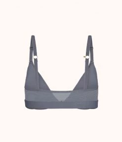 Wearlively Bras The Front Close No-Wire Bra: Smoke