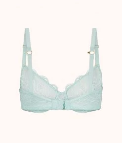 Wearlively Bras The Unlined Lace Bra: Seafoam