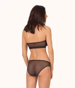 Wearlively The Bandeau Strapless: Jet Black Bras