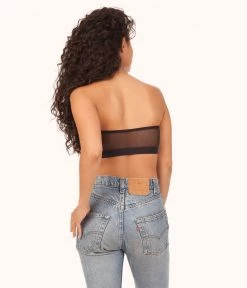 Wearlively The Bandeau Strapless: Jet Black Bras