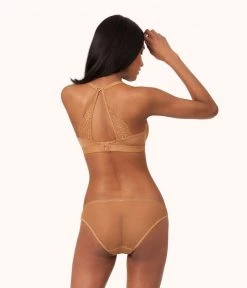 Wearlively The Mesh Back Bikini: Warm Oak Categories