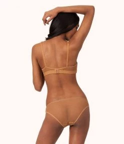 Wearlively Bras The Mesh Trim No-Wire: Warm Oak 11 Wearlively Bras The Mesh Trim No-Wire: Warm Oak