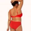 Wearlively Categories The Palm Lace Bikini: Tomato Red