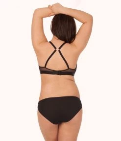 Wearlively Bras The All-Day Deep V No-Wire: Jet Black