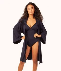 Wearlively Categories The Kimono: Midnight Navy