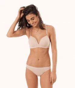 Wearlively Bras The Mesh Trim No-Wire: Toasted Almond