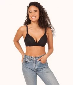 Wearlively Bras The No-Wire Push-Up: Jet Black