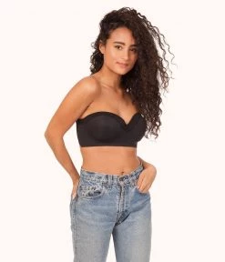 Wearlively Bras The No-Wire Strapless: Jet Black