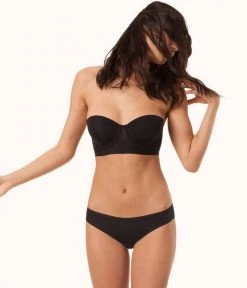 Wearlively The Smooth Strapless: Jet Black Bras