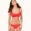 Wearlively The Straight Up Bralette: Tomato Red Bras