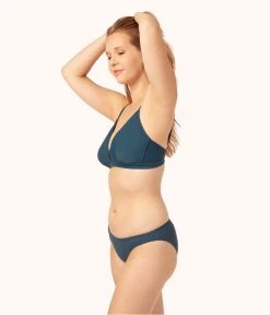 Wearlively The Ribbed Busty Swim Bralette: Teal Bay Categories