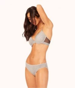 Wearlively Bras The All-Day T-Shirt Bra: Heather Gray