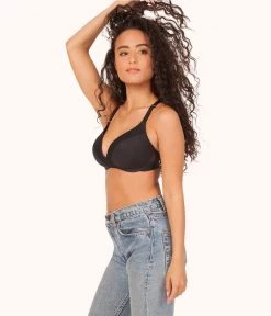 Wearlively Bras The No-Wire Push-Up: Jet Black